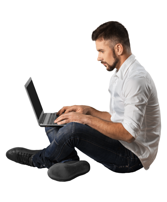 imagen de usuario con ordenador